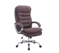 CLP Fauteuil de bureau XXL Vancouver Tissu , Marron