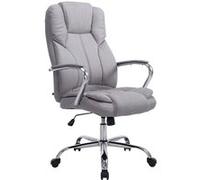 CLP Fauteuil de bureau XXL Xanthos en Tissu capacité de charge 210 kg , Gris Gris G