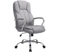 CLP Fauteuil de bureau XXL Xanthos en Tissu capacité de charge de 210 kg , Gris Gris G