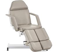 CLP Fauteuil De Massage Hydraulique Split V2 en Similicuir I Hauteur Réglable en Continue Accoudoirs Réglables Chaise Cosmétique Multifonction, Couleur:Gris