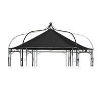 CLP gartenmoebel-einkauf toit de rechange imperméable pour pavillon de jardin 6 carrés, hauteur 28 cm, largeur : 280 cm (énergie pour cLP pavillon mANLEY dUDLEY noir