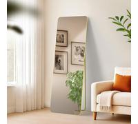 CLP Grand Miroir Gurnee, Miroir à Poser et Miroir Mural en Un, Miroir intégral Cadre métallique en Plusieurs Tailles et Couleurs, Couleur:Or Brillant, Taille:150x50 cm