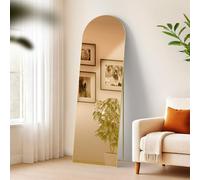 CLP Grand Miroir Moline, Miroir sur Pied et Miroir Mural en Un, Miroir intégral Cadre métallique en Plusieurs Tailles et Couleurs, Couleur:Or Brillant, Taille:160x50 cm