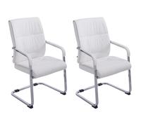 -CLP-Lot de 2 Chaises Cantilever XXL Anubis en Similicuir avec accoudoirs-Array