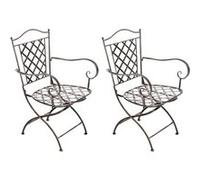 CLP Chaises Adara chaises de jardin en fer faites à la main,bronze