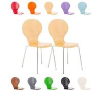 -CLP-Lot de 2 chaises empilables en bois Diego-Array