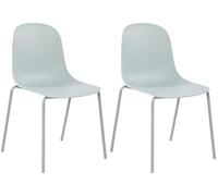 CLP Lot de 2 chaises Hardin, chaises de Jardin empilables, résistantes aux intempéries et aux UV, idéales pour Balcon, Couleur:Turquoise