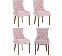 Lot de 4 chaise clp en bois non empilable non pliable interieur H. 92 cm rose