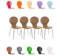-CLP-Lot de 4 chaises empilables en bois Diego-Array