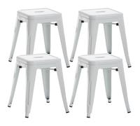 CLP Trading GmbH Tabourets Armin – bas, style industriel métal – Lot de 4