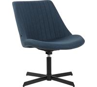 CLP Lounger Granby Tissu avec structure métallique et dossier,bleu