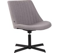 CLP Lounger Granby Tissu avec structure métallique et dossier,gris