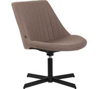 CLP Lounger Granby Tissu avec structure métallique et dossier,taupe