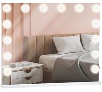 CLP Miroir de courtoisie Palmdale avec éclairage,blanc