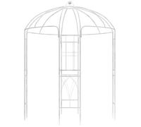 CLP Pavillon de Jardin résistant Keira, Arche avec Treillis, 270x200 cm, Acier thermolaqué, Robuste et décoratif pour terrasse & Mariage, Couleur:Blanc Antique