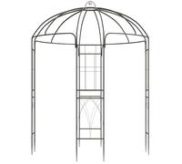 CLP Pavillon de Jardin résistant Keira, Arche avec Treillis, 270x200 cm, Acier thermolaqué, Robuste et décoratif pour terrasse & Mariage, Couleur:Bronze
