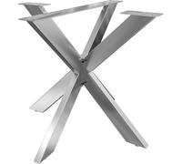 CLP Pieds de table Biloxi en forme d'étoile,acier inoxydable S