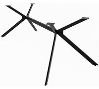 CLP Pieds de Table Cascada I Pied de Table pour projets DIY I Acier laqué époxy, Couleur:Noir, Taille:L