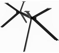 CLP Pieds de Table Cascada I Pied de Table pour projets DIY I Acier laqué époxy, Couleur:Noir, Taille:S