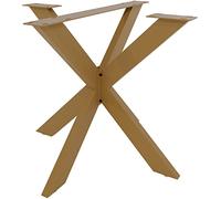 CLP Pieds en Acier Poudré Biloxi I Pieds Forme Araignée Style Industriel I Pieds De Table pour DIY, Couleur:Or, Taille:S