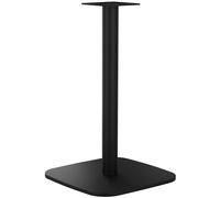 CLP Piètement de Table en métal Noir, Pieds de Table Marudi en Acier Peint par poudrage, pour l'intérieur et l'extérieur, Couleur:Noir, Forme:carré