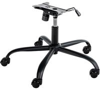 CLP Piètement Universe pour Chaise De Bureau I Structure De Remplacement avec Cylindre Et 5 roulettes, Couleur:Noir