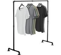 CLP Portant à vêtement Jersey , Noir /150 cm Noir G