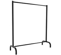 CLP Portant A Vêtement Lara en Metal Robuste I Penderie avec Design Industriel Montage Facile I Charge Maximale 100 Kg, Couleur:Noir, Taille:120x38x120 cm
