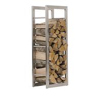 Porte-bûches Clp Trading CLP Porte-bûches KERI en Acier Inoxydable , 25x60x100 cm