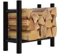 CLP Porte-bûches Medya en métal noir , 30x60x60 cm/rond Noir G