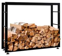 Porte-bûches Clp Trading CLP Porte-bûches pour bois de cheminée Keri V2 , Noir /25x100x80 cm