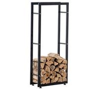 CLP Porte-bûches pour bois de cheminée Keri V2 , Noir /25x80x150 cm