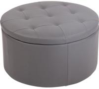 CLP Pouf Evora,gris Similicuir