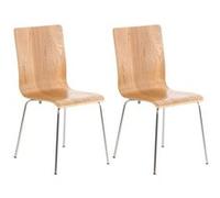 CLP Set 2 Chaises Pepe en bois , Chêne Marron