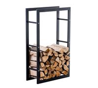 CLP Support de bois de cheminée Keri V3 noir,25x60x100 cm