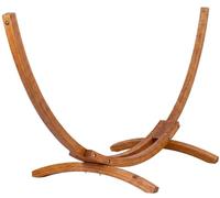 CLP Support de hamac en Bois d Eucalyptus Herriman autoportant Ideal Exterieur capacite Jusqu a 160 kg Couleur Nature