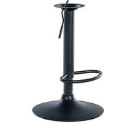 CLP Support De Remplacement en Métal pour Tabouret De Bar 8 x 8 cm I Colonne pour Tabouret Réglable Et Pivotant, Couleur:Noir
