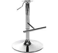 CLP Support De Remplacement en Métal pour Tabouret De Bar I Colonne pour Tabouret Réglable Et Pivotant I avec Repose-Pieds, Couleur:Chrome