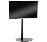CLP Support TV 55 a 57 Pouces, VESA 100x100 a 600x400, Pied Universel Stable, Charge Max 40 kg, Couleur:Noir Mat, Forme:Rond