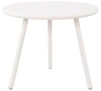 CLP Table Basse Berea I Table de Salon Ronde pour l'extérieur et l'intérieur I Table de Jardin résistante aux intempéries et aux UV I Table d'appoint pour l'extérieur, Couleur:Blanc