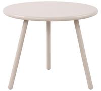 CLP Table Basse Berea I Table de Salon Ronde pour l'extérieur et l'intérieur I Table de Jardin résistante aux intempéries et aux UV I Table d'appoint pour l'extérieur, Couleur:Gris Clair