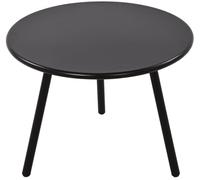CLP Table Basse Minot I Table de Salon Ronde pour l'extérieur et l'intérieur I Table de Jardin résistante aux intempéries et aux UV | Couleur Noir