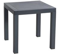 CLP Table D'Appoint Design Ocean I Table D'Extérieur Résistante Aux Intempéries Et Aux Rayons UV I Table De Terrasse Ou Véranda en Plastique, Couleur:Gris foncé