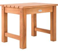CLP Table d'appoint en Teck pour l'extérieur, résistante aux intempéries Frankton, également utilisable comme Pouf et Tabouret de Pied, Couleur:Teck