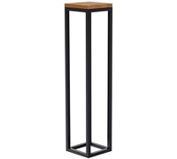 CLP Table d'appoint Manteo en chêne, Table de Chevet carrée, Table de Salon avec Structure métallique revêtue par Poudre, Taille:20x20x90 cm