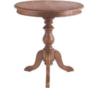 CLP Table d'appoint Ronde 70 cm de diamètre, Table Basse en Bois de Mindi avec Plateau de Table Rond, Table de Salon Wiva, Couleur:Marron