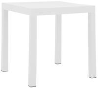 CLP Table de Jardin Carre 73x73 cm Kato, extérieur polypropylène résistant UV, bistrot Moderne pour 2-4 Personnes | Couleur Blanc