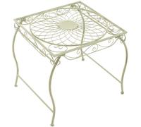 CLP Table de Jardin en Fer Zarina, Table d appoint Romantique Style Art Nouveau, Finition deperlante pour terrasse, Balcon et Jardin, Couleur:Vert Antique