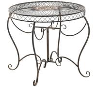 CLP Table de Jardin Ronde Style Art Nouveau Sheela, Table en Metal en Fer thermolaque, resistante aux intemperies, Couleur:Bronze