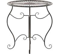 Table de jardin en fer forgé Indra Ø 70 cm , Bronze
